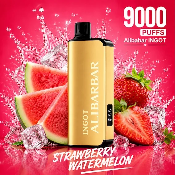 ALIBARBAR INGOT 9000 PUFFS – Strawberry Watermelon